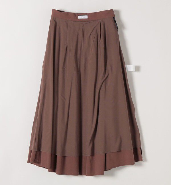 SHIPS any「SHIPS any:〈洗濯機可能〉コットンミックス タイプライター フレア タック スカート」|スカート|