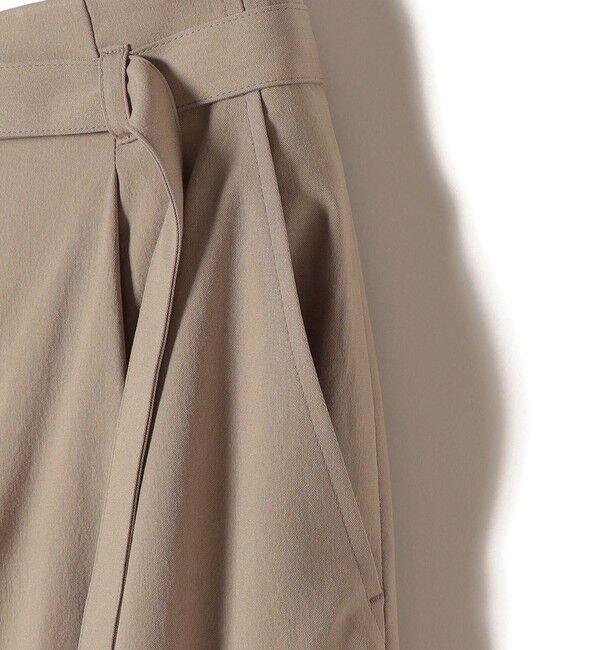 SHIPS for women「〈手洗い可能〉麻混 ベルト付 ウエストタック ナロー スカート」|スカート|