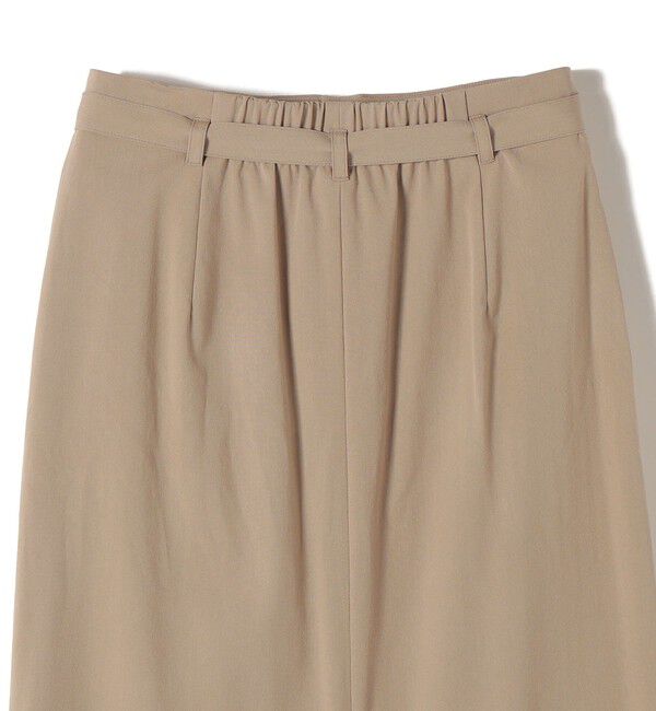 SHIPS for women「〈手洗い可能〉麻混 ベルト付 ウエストタック ナロー スカート」|スカート|