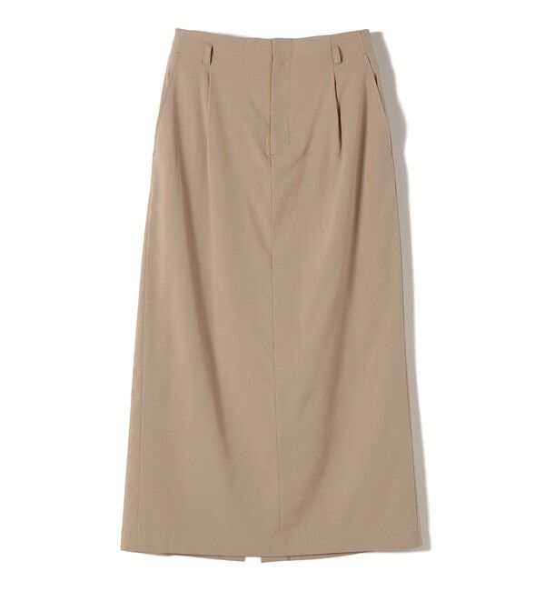SHIPS for women「〈手洗い可能〉麻混 ベルト付 ウエストタック ナロー スカート」|スカート|