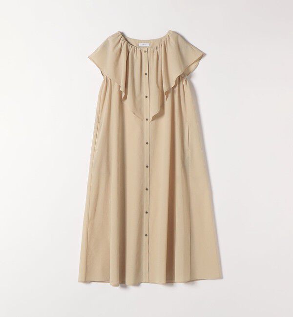 SHIPS any「《予約》SHIPS any:〈洗濯機可能〉ラッフル フリル ギャザー ロング ワンピース」|ワンピース|