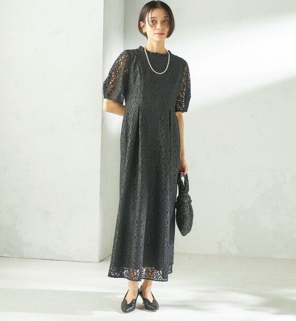 SHIPS for women「kaene:コード レース パフ スリーブ ワンピース」|ワンピース|