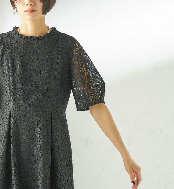 SHIPS for women「kaene:コード レース パフ スリーブ ワンピース」|ワンピース|