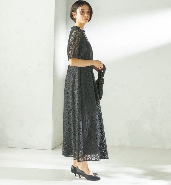 SHIPS for women「kaene:コード レース パフ スリーブ ワンピース」|ワンピース|
