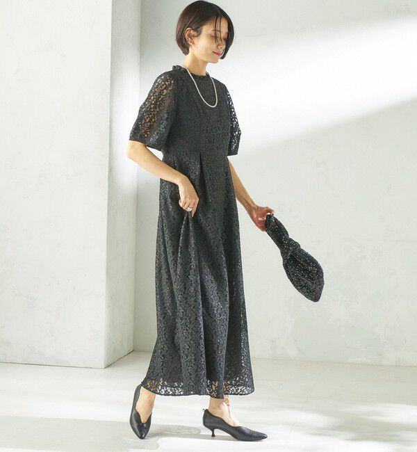 SHIPS for women「kaene:コード レース パフ スリーブ ワンピース」|ワンピース|