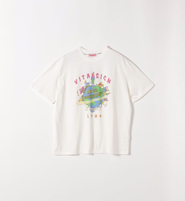 SHIPS any「VITALSIGN:〈洗濯機可能〉プリント TEE」|Tシャツ・カットソー|ホワイト