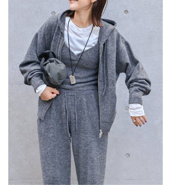 OUTDOOR PRODUCTS Usual Things「アルパカミックスニットZIPフーディ」|パーカー|