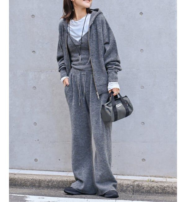 OUTDOOR PRODUCTS Usual Things「アルパカミックスニットZIPフーディ」|パーカー|