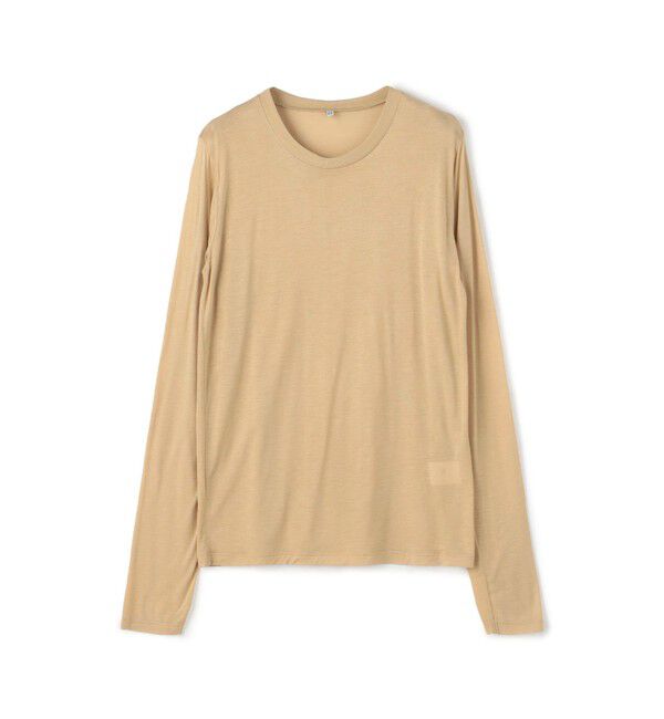 TOMORROWLAND BUYING WEAR「BASE RANGE バンブー ロングスリーブプルオーバー」|Tシャツ・カットソー|41 ライトベージュ