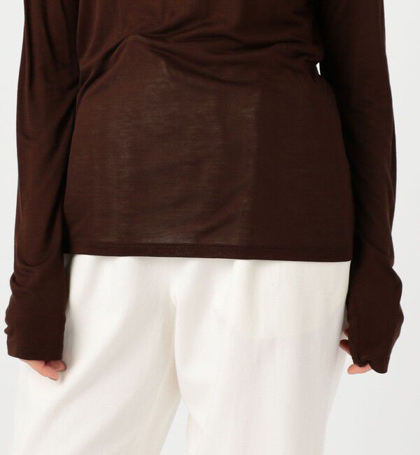 TOMORROWLAND BUYING WEAR「BASE RANGE バンブー ロングスリーブプルオーバー」|Tシャツ・カットソー|