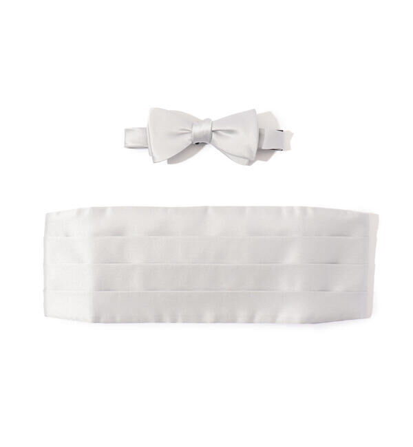 TOMORROWLAND GOODS「TOMORROWLAND シルク ボウタイ＆カマーバンド」|ネクタイ・蝶ネクタイ|81 シルバー