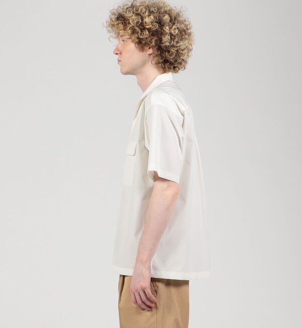 CABaN「CABaN コットンシャンブレー ダブルポケット半袖シャツ」|シャツ・ブラウス|