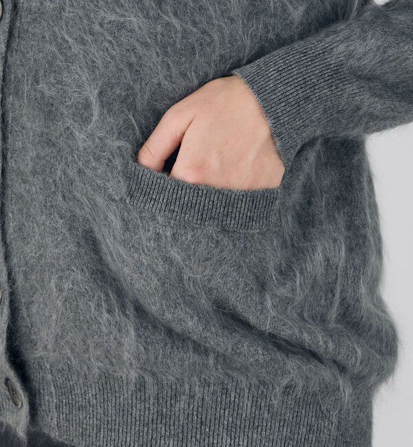 DES PRES「ピュアカシミヤファー Vネックカーディガン」|カーディガン|