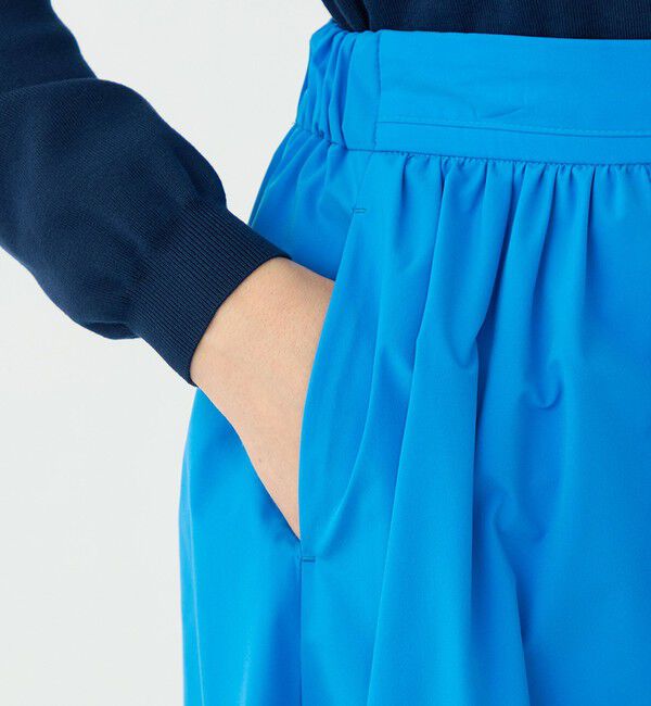 Ballsey「ストレッチタフタ ボリュームギャザースカート」|フレア|