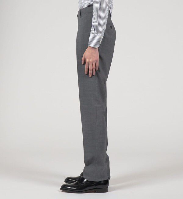 TOMORROWLAND MENS「Super120'sウールポリエステル ノープリーツスリムスラックス」|スラックス|