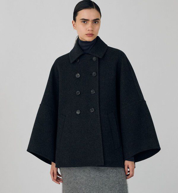 DES PRES「ウールモッサ ステンカラーミディコート」|ステンカラーコート|