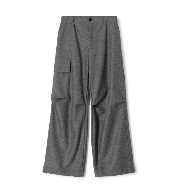 CABaN「CABaN ウールメルトンジャージ カーゴパンツ」|チノ|15 グレー