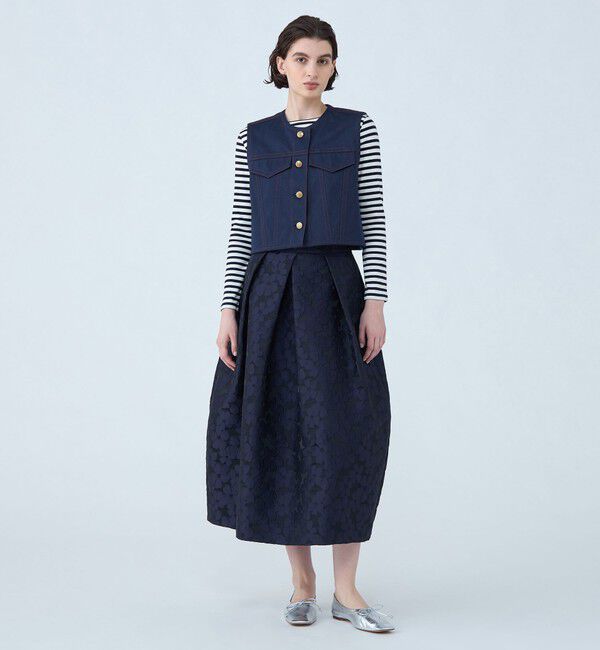 TOMORROWLAND collection「ソワデニム ショートジレ」|ベスト・ジレ|