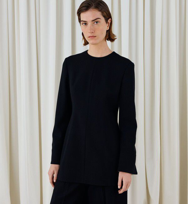 DES PRES「ウールジョーゼット プルオーバーブラウス」|シャツ・ブラウス|