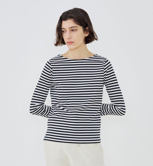 GALERIE VIE「ファインコットン ボートネックプルオーバー」|Tシャツ・カットソー|