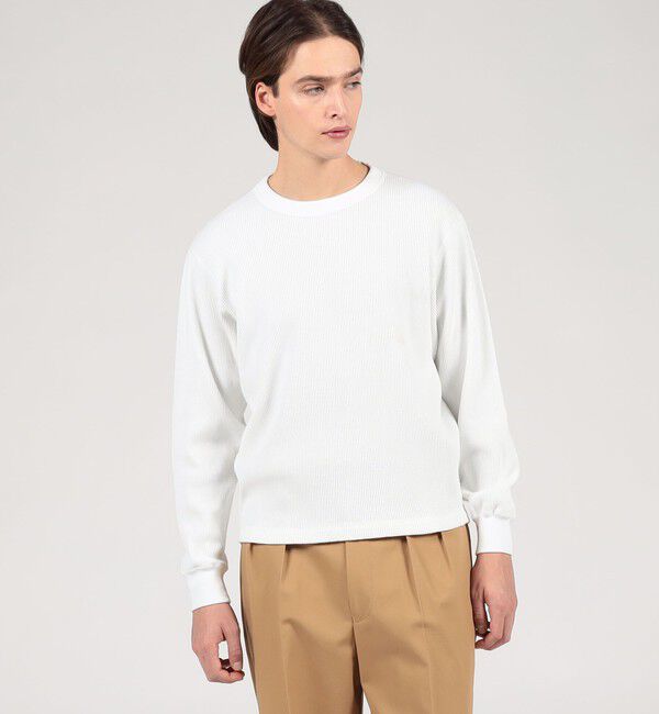 TOMORROWLAND MENS「スビンコットン ワッフル クルーネックカットソー」|Tシャツ・カットソー|