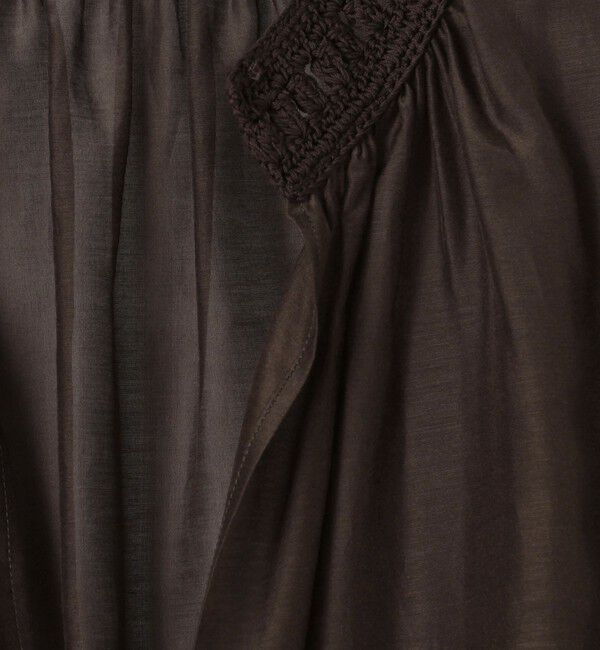 DES PRES「コットンシルクローン フレアブラウス」|シャツ・ブラウス|