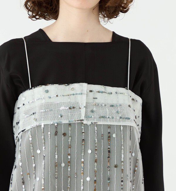 Ballsey「ドロップスパングルエンブロイダリー キャミソールブラウス」|その他|