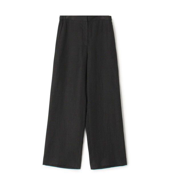 DES PRES「ツイルリネン　セミワイドイージーパンツ」|チノ|19 ブラック