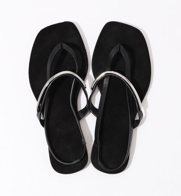 TOMORROWLAND GOODS「LAOCOONTE　シルバーバックルフラットサンダル」|サンダル|