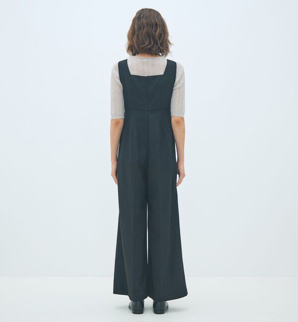 MACPHEE「ウールヘビーメッシュ サロペット」|オールインワン|