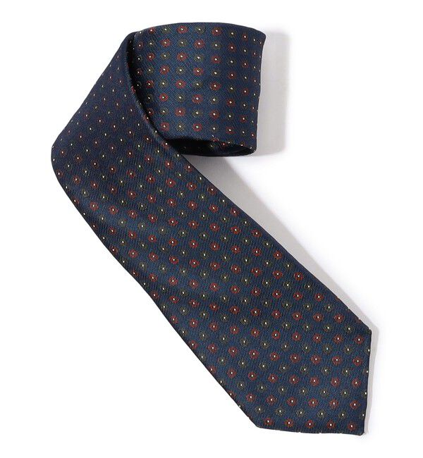 TOMORROWLAND GOODS「TOMORROWLAND シルクプリント 小紋柄ネクタイ」|ネクタイ・蝶ネクタイ|68 ネイビー系