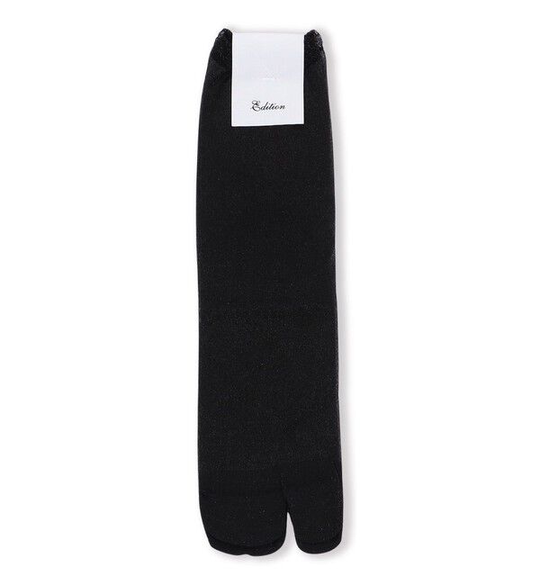 Edition「タビ ラメソックス」|ソックス|19 ブラック