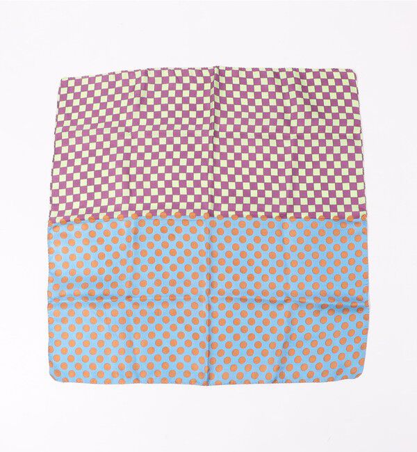 TOMORROWLAND GOODS「EPICE シルク ブロックプリント スカーフ」|バンダナ・スカーフ|