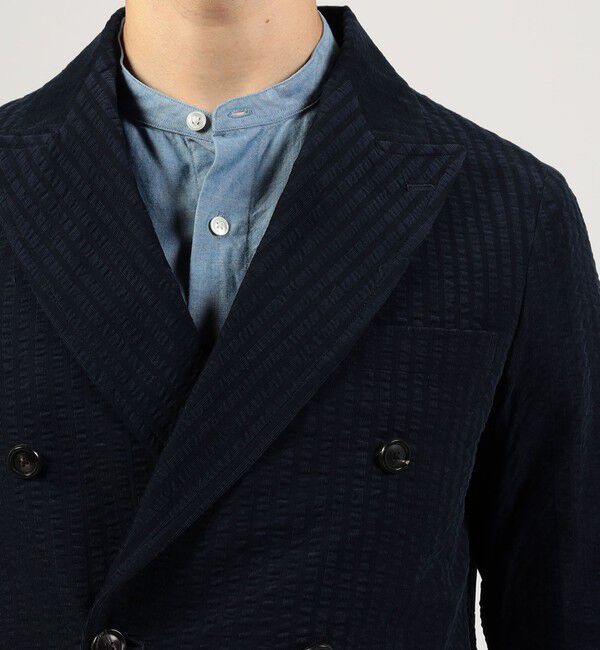 TOMORROWLAND MENS「コットンコーデュロイ ダブルブレステッド6Bジャケット ALBINI」|テーラードジャケット|