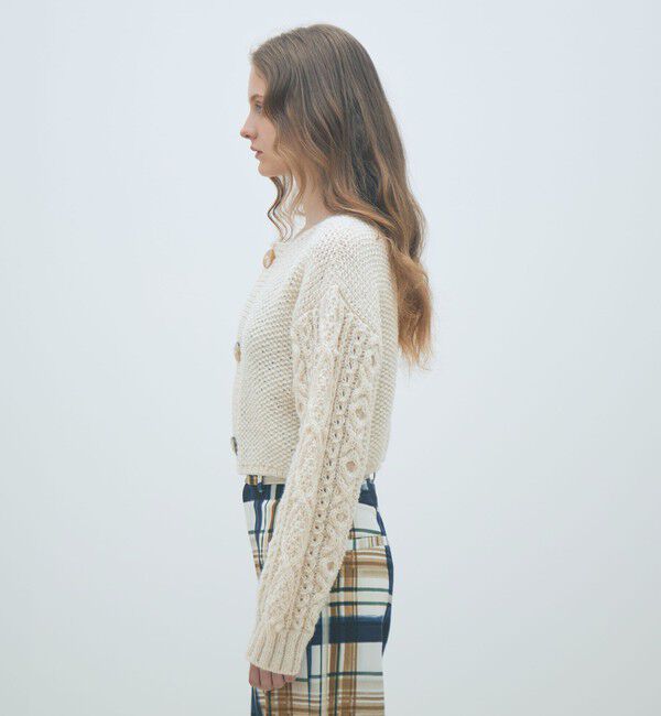 MACPHEE「ハンドニット ショートカーディガン」|カーディガン|