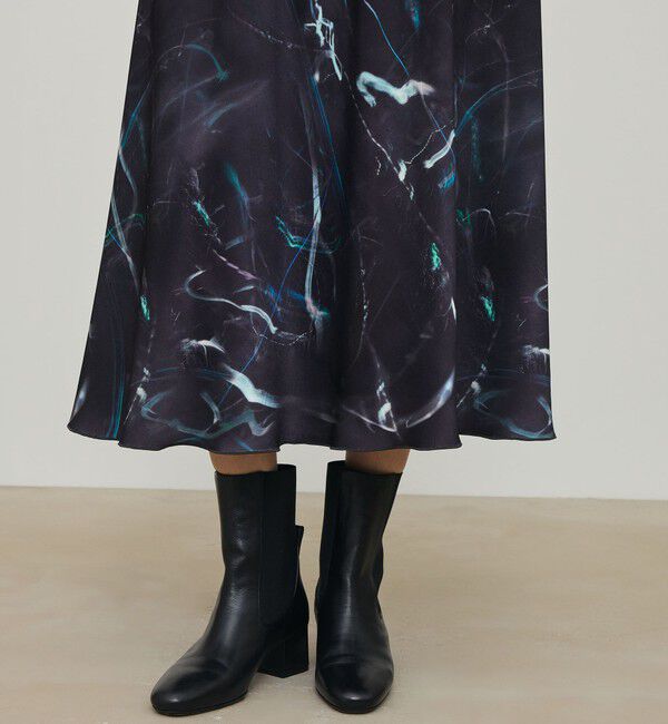 DES PRES「ネオンプリント マーメイドスカート」|フレア|