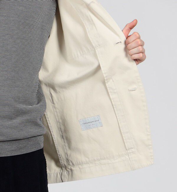 TOMORROWLAND MENS「60/3 コットンオックスフォード 4Bブルゾン」|ブルゾン・スタジャン|