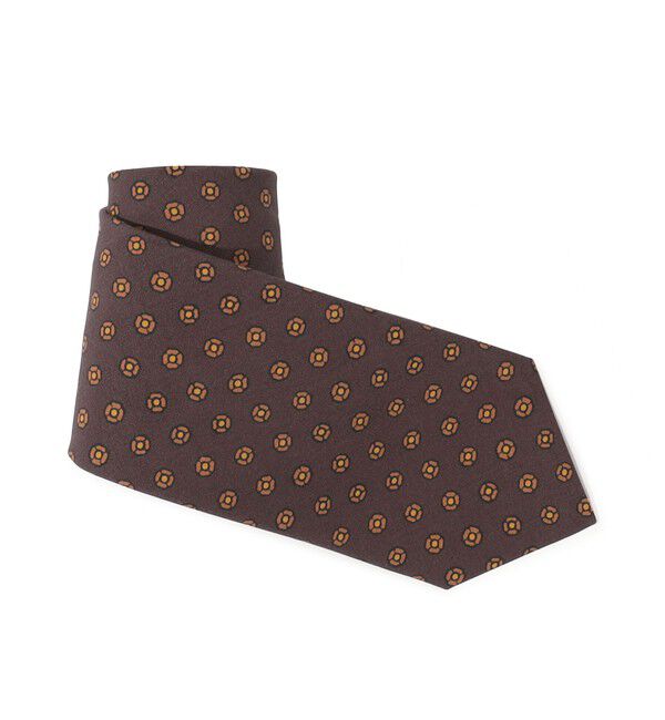 TOMORROWLAND GOODS「Bleck シルクプリント 小紋柄ネクタイ」|ネクタイ・蝶ネクタイ|74 パープル系