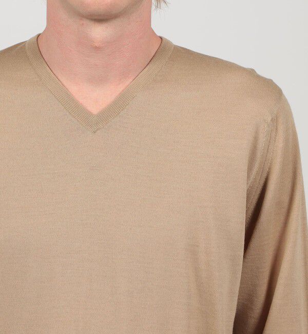 TOMORROWLAND BUYING WEAR「JOHN SMEDLEY  PACKHAM メリノウール Vネックプルオーバーニット」|ニット・セーター|