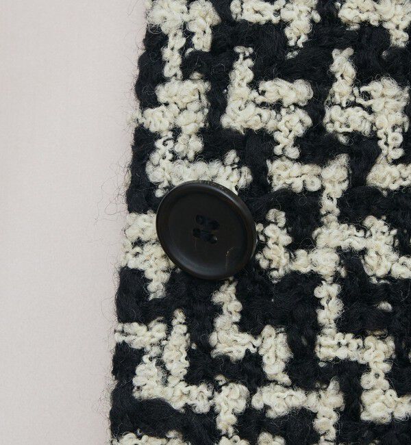 DES PRES「ビンテージブークレーツイード バルカラーコート」|ステンカラーコート|