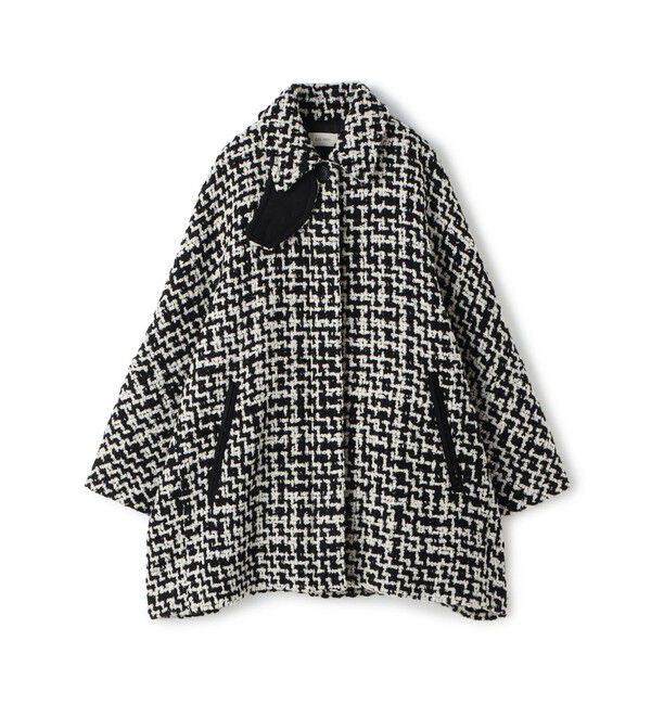 DES PRES「ビンテージブークレーツイード バルカラーコート」|ステンカラーコート|