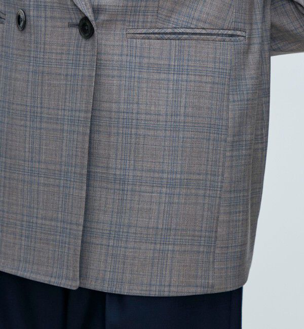 TOMORROWLAND collection「ZELANDER NATURAL STRETCH ダブルブレストジャケット」|テーラードジャケット|