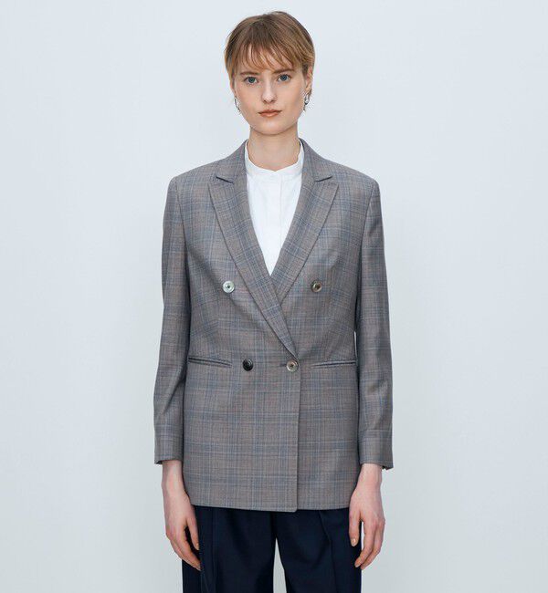 TOMORROWLAND collection「ZELANDER NATURAL STRETCH ダブルブレストジャケット」|テーラードジャケット|