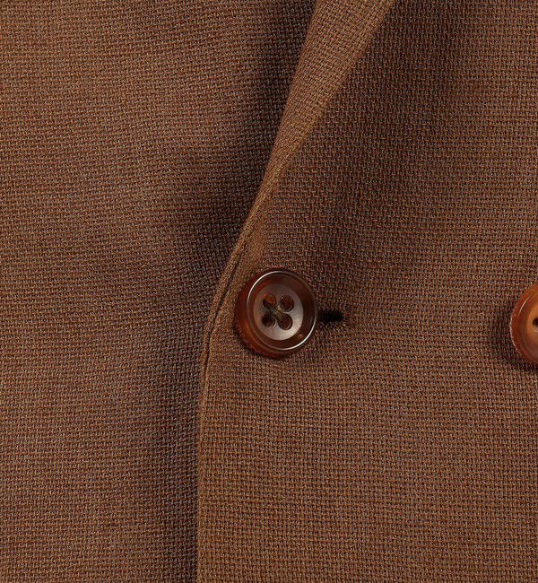 TOMORROWLAND MENS「ウールリネンメッシュシャンブレー ダブルブレステッド6Bジャケット」|テーラードジャケット|