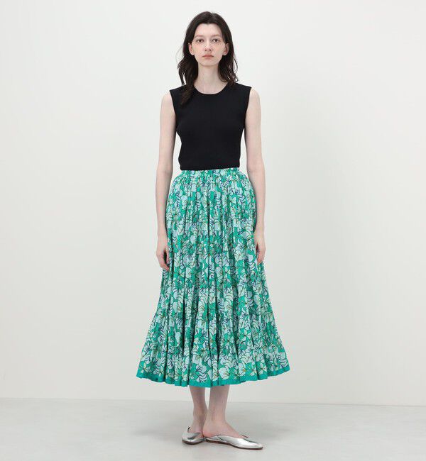 TOMORROWLAND BUYING WEAR「【WEB先行予約・別注】MARIHA Flower Poem 草原の虹のスカート」|フレア|