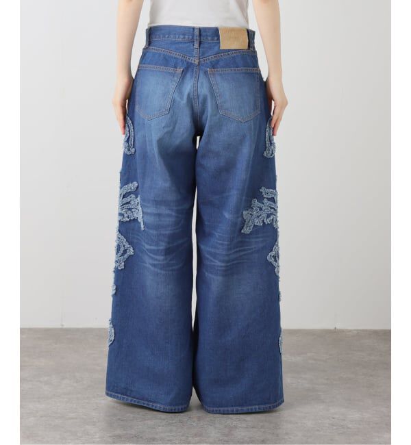 「TAAKK SCULPTURAL EMBROIDERY DENIM PANTS TA26SS-PT331：デニムパンツ」|デニム|