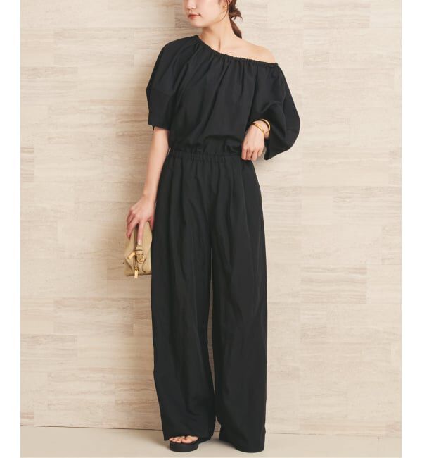 Plage「Barrel Sleeves ジャンプスーツ」|オールインワン|ブラック
