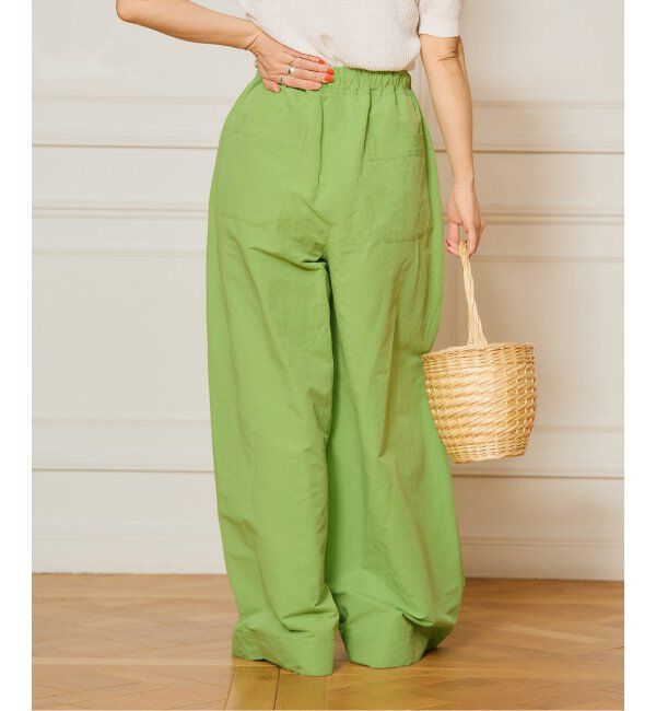 IENA LA BOUCLE「IENA LA BOUCLE コットンリネンスラブワイドパンツ」|その他|