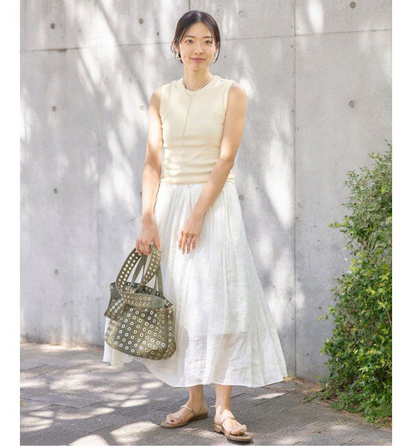 IENA「FLORE FLORE/フローレフローレ ESME TANK タンクトップ」|タンクトップ|