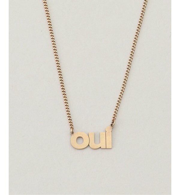IENA「LOVE IS YOU/ラブイズユー oui S 42cm ネックレス OUI」|ネックレス|ゴールド